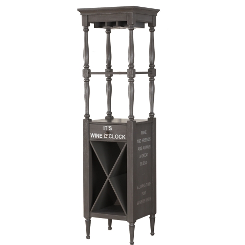 Anthony Wine Cabinet in Antique Gray