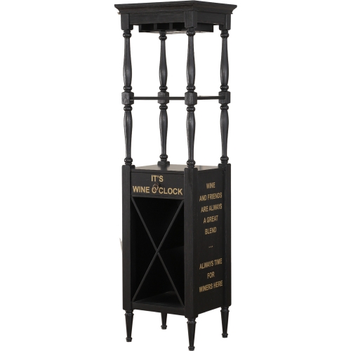 Anthony Wine Cabinet in Antique Black