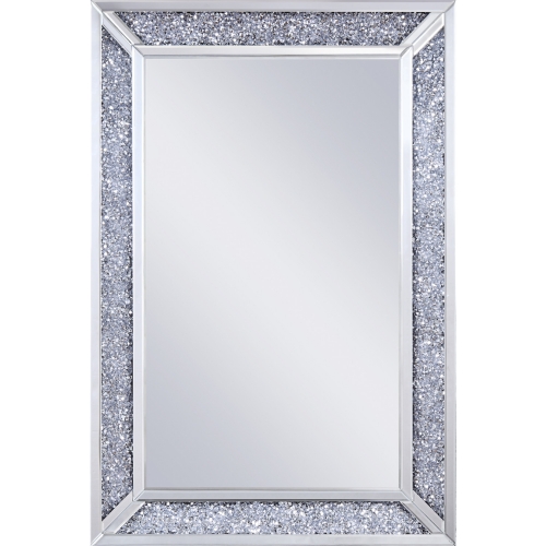 Noralie Wall Decor in Mirrored & Faux Diamonds