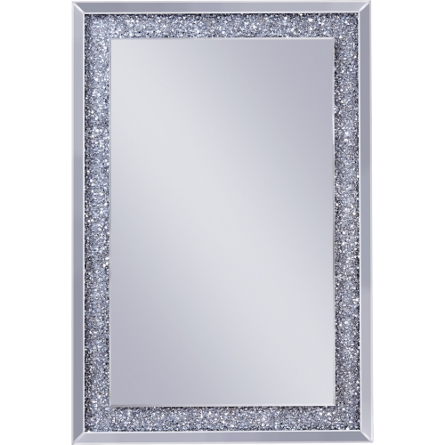 Noralie Wall Decor in Mirror & Faux Diamonds