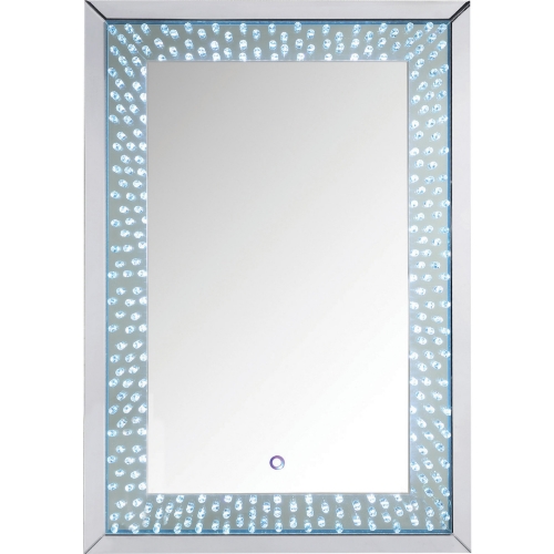 Nysa LED Wall Decor in Mirror & Faux Crystals