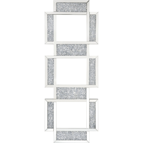 Noralie Wall Decor in Mirror & Faux Diamonds