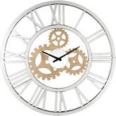 Acilia Wall Clock in Mirrored