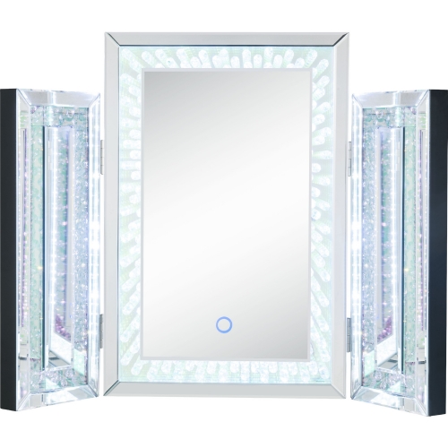 Nysa Accent Decor with LED in Mirror & Faux Crystals