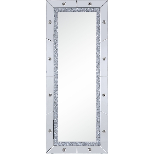 Noralie Floor Mirror in Mirror & Faux Diamonds