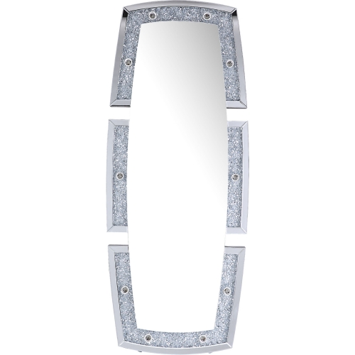 Noralie Floor Mirror in Mirror & Faux Diamonds