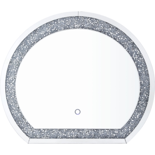 Noralie Wall Decor with LED in Mirror & Faux Diamonds