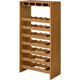 Hanzi Wine Cabinet in Oak Finish