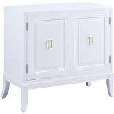 Clem Accent Cabinet in White Finish