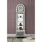 Noralie Grandfather Clock in Mirror & Faux Diamonds