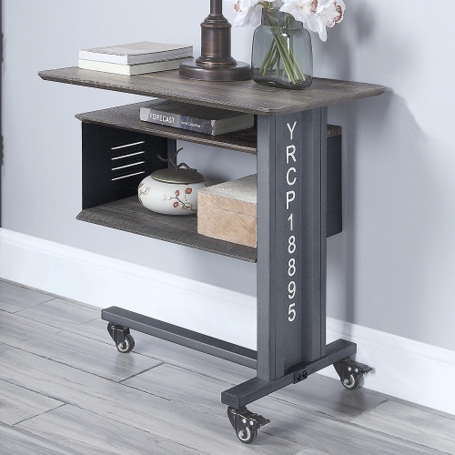 Cargo Side Table & Wall Shelf in Gunmetal