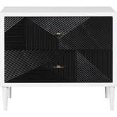 Dubni Side Table in Black & White