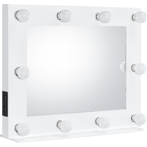 Avery Hollywood Light Mirror in White