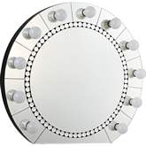 Farai Hollywood Light Mirror w/ Faux Crystal Diamond