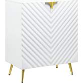 Gaines Console Cabinet in High Gloss White