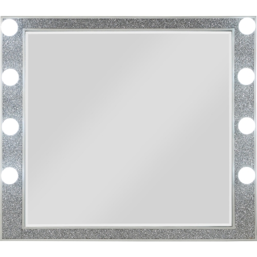 Sliverfluff Lighted Mirror in Champagne Finish