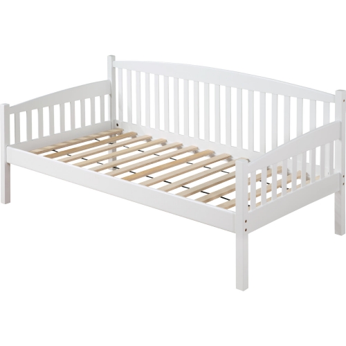 Caryn Twin Daybed in White Finish Wood