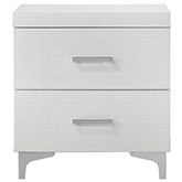 Casilda Nightstand in White Finish