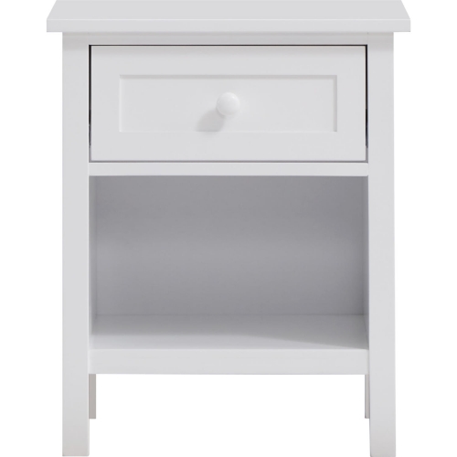 Iolanda Nightstand in White Finish