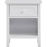 Iolanda Nightstand in White Finish