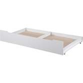 Loreen Twin Trundle in White Wood