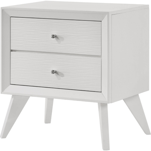 Cerys Nightstand in White Finish