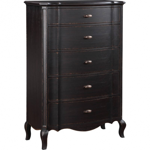 Chelmsford 5 Drawer Chest in Antique Black Finish