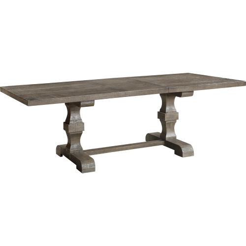 Landon 72" Extension Dining Table in Gray Finish Wood