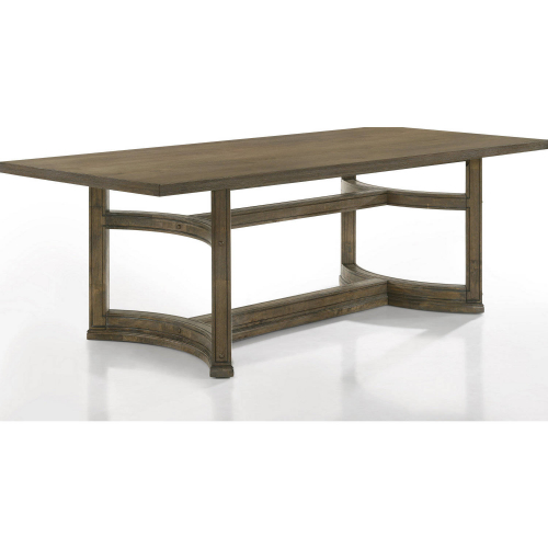 Parfield 88" Dining Table in Weathered Oak Finish