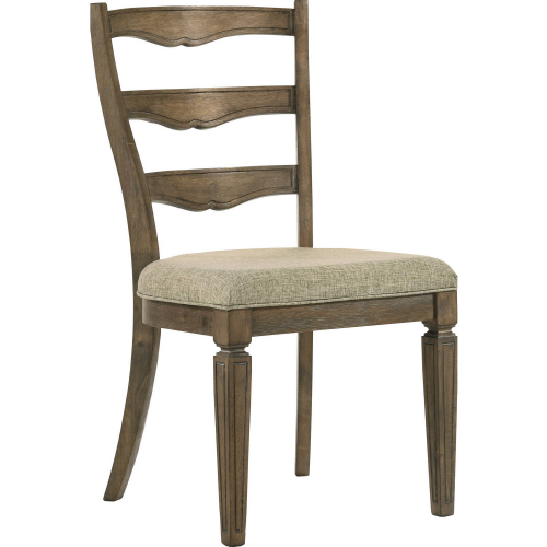 Parfield Dining Chair in Weathered Oak Finish & Gray Fabric