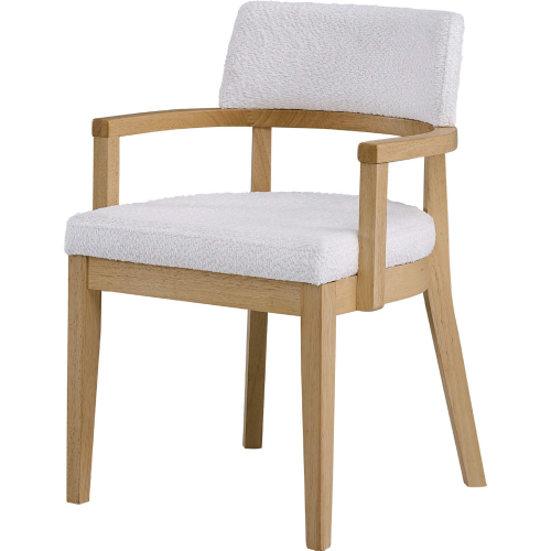 Kasem Dining Chair in Gorge Fabric & Oak Finish Wood