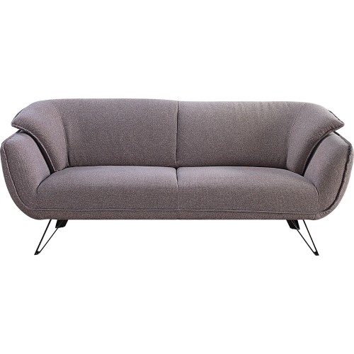 Dalya Sofa in Gray Linen & Metal