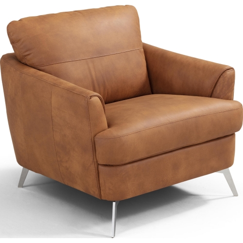 Safi Accent Chair in Cappuchino Leather