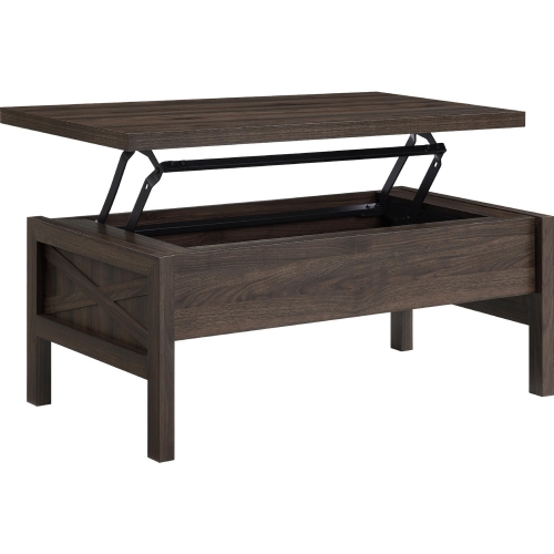 Harel Lift Top Coffee Table in Walnut Finish