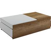 Aafje Coffee Table in Oak & White Finish