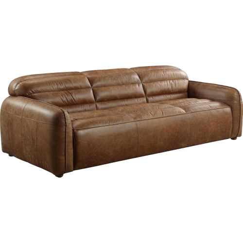 Rafer Sofa in Cocoa Brown Top Grain Leather