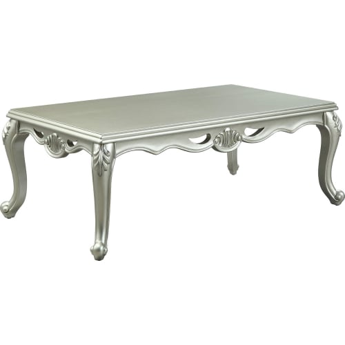 Qunsia Coffee Table in Champagne Finish