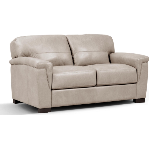 Cornelia Loveseat in Beige Leather