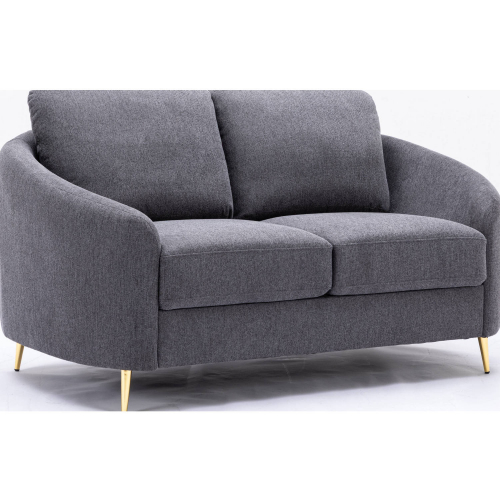 Yuina Loveseat in Gray Linen