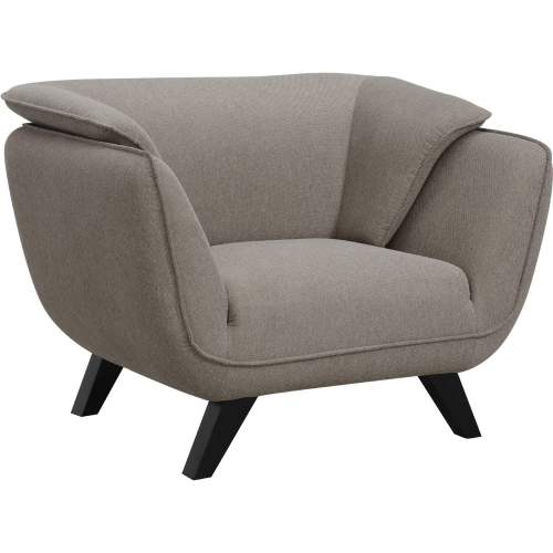 Nayeli Accent Chair in Brown Linen