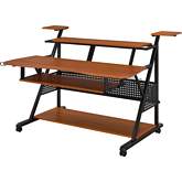 Willow Music Desk in Cherry Finish & Black