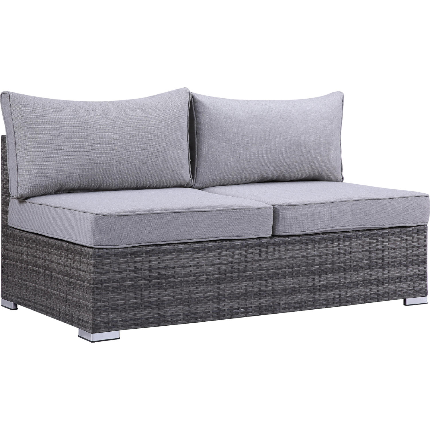 Acme OT01091 Sheffield 4 Piece Outdoor Sofa Set in Gray Fabric