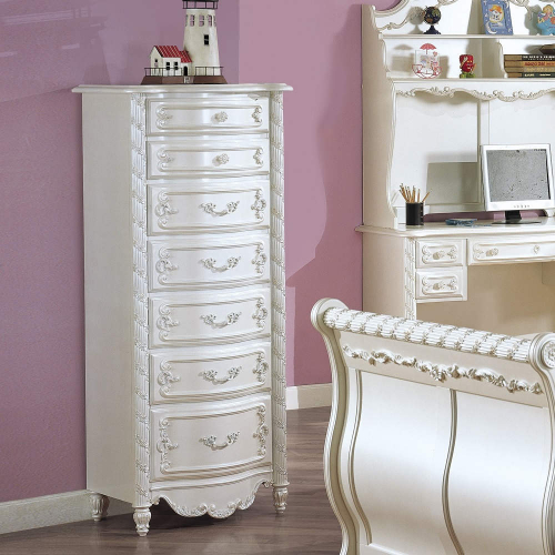 Pearl Chest in Pearl White Finish