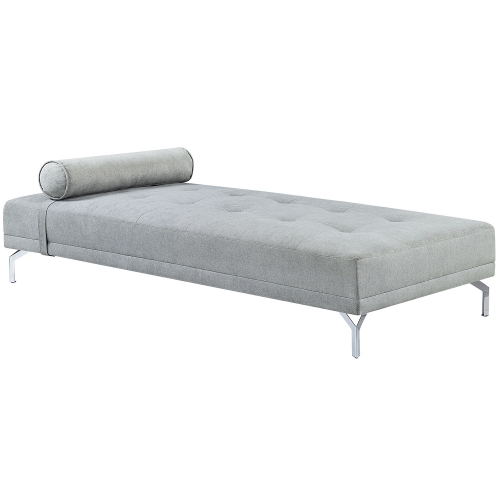 Quenti Adjustable Sofa in Gray Melange Velvet