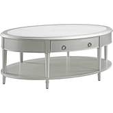 Kasa Coffee Table in Sintered Stone & Champagne Finish Wood