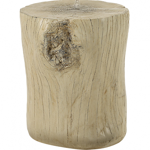 Gene Accent End Table in Faux Brown Finish Cement