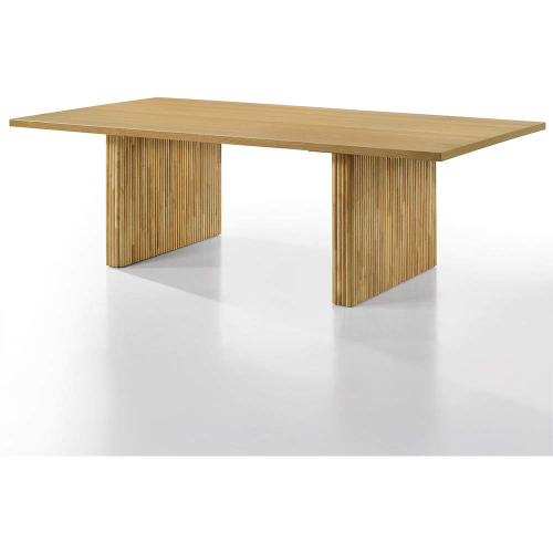 Einar 95" Double Pedestal Dining Table in Oak Veneer