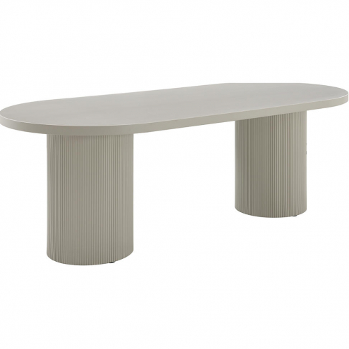 Laela 78" Dining Table in White Finish