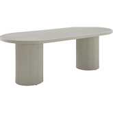 Laela 78" Dining Table in White Finish