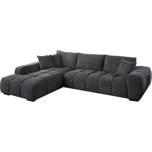 Chosen Sectional Sofa w/ Left Facing Chaise in Gray Chenille